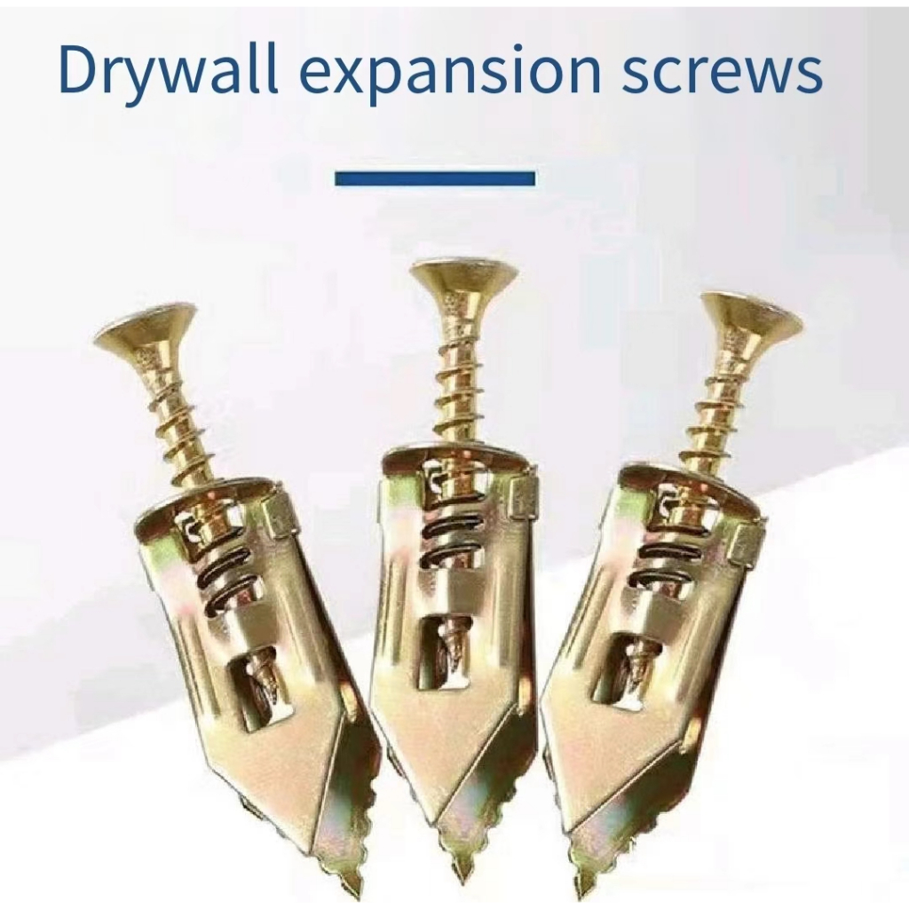 50pcs Drywall Anchors Expansion Kit 12x30mm with Self Tapping Screws