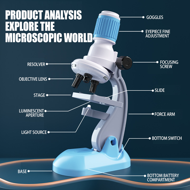 ♛1200X Ultra high definition microscope Science education toys for
