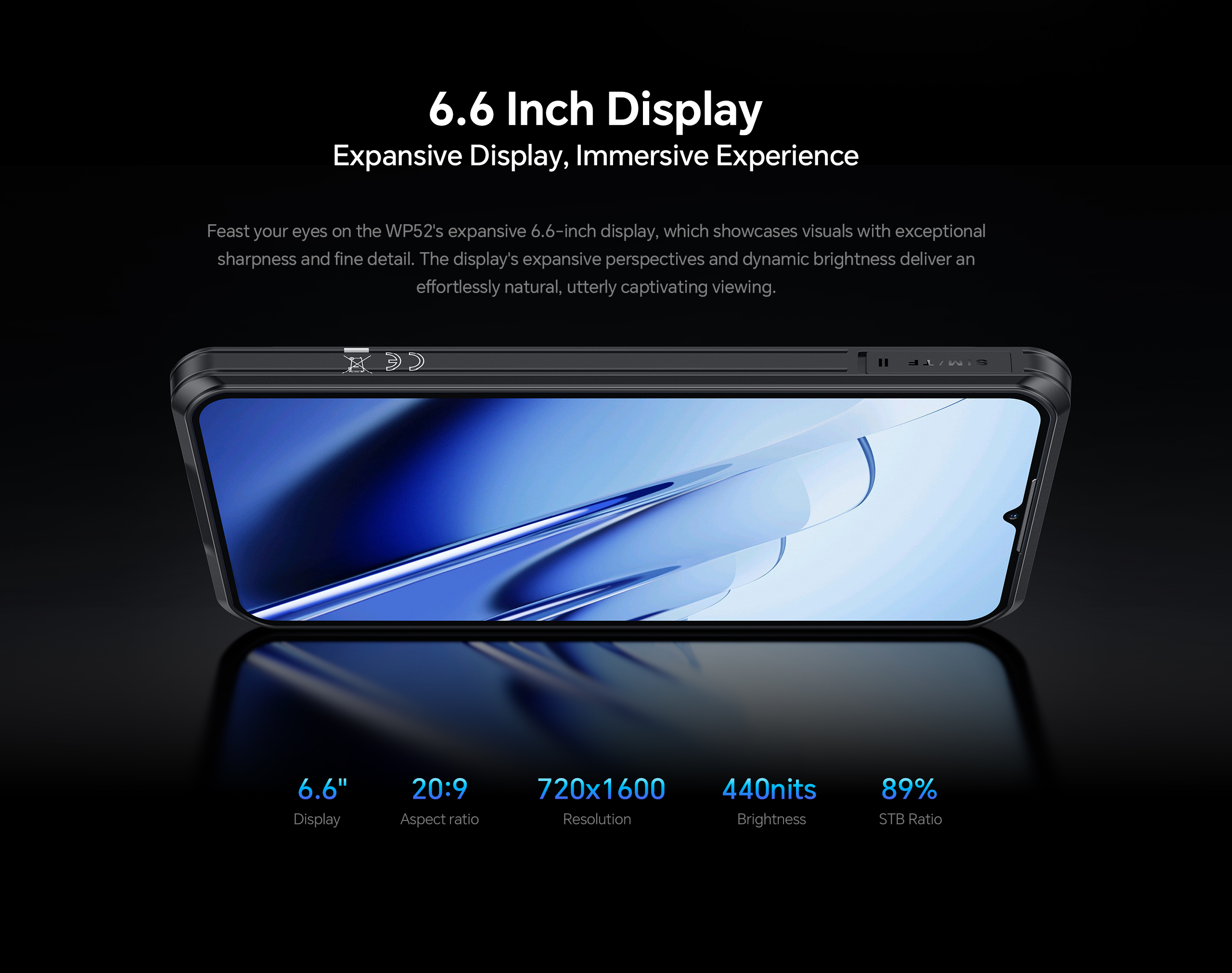 OUKITEL WP52 5G Android 14 Ultra-Thin Mobile 16GB+256GB 6.6inch Display ...