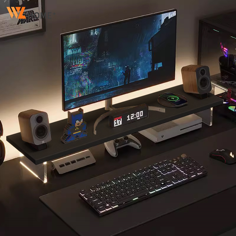 Monitor Rack PC Stand Gaming Table Rack Acrylic Monitor Stand Monitor ...