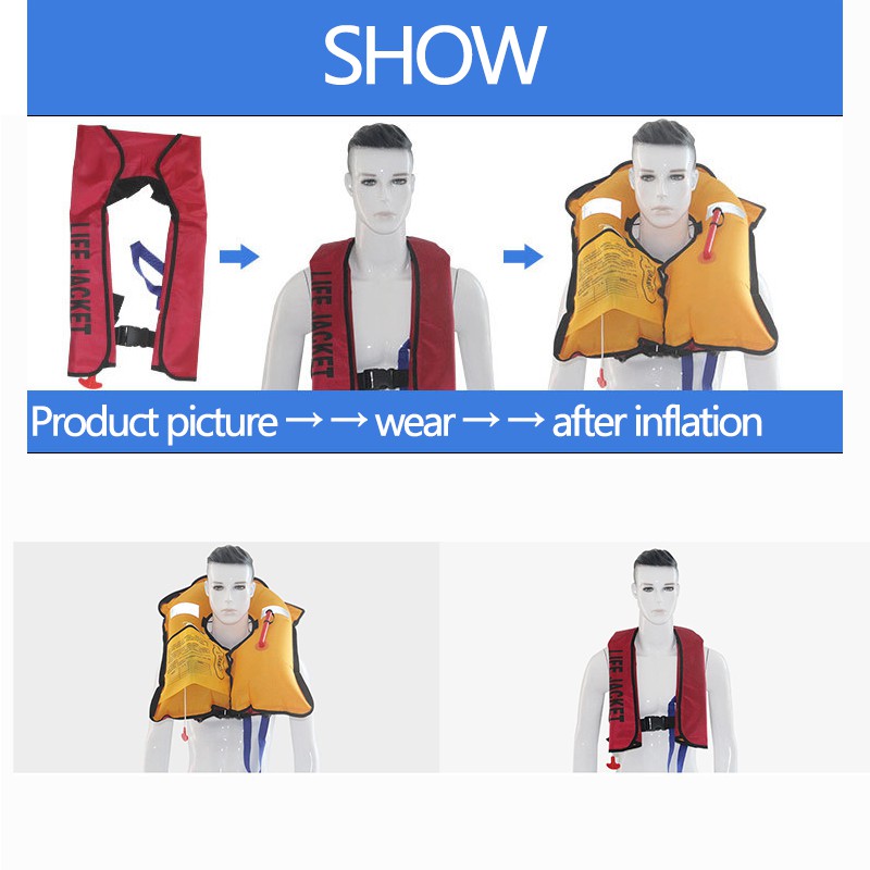 Adult Automatic Inflatable Life Jacket w/gas cylinder 33g | Shopee Malaysia