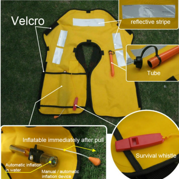 Adult Automatic Inflatable Life Jacket w/gas cylinder 33g | Shopee Malaysia
