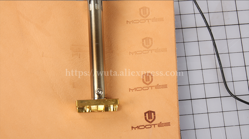 WUTA Custom Embossing Logo Stamp Iron Electric Handle Brass Stamp Seals ...