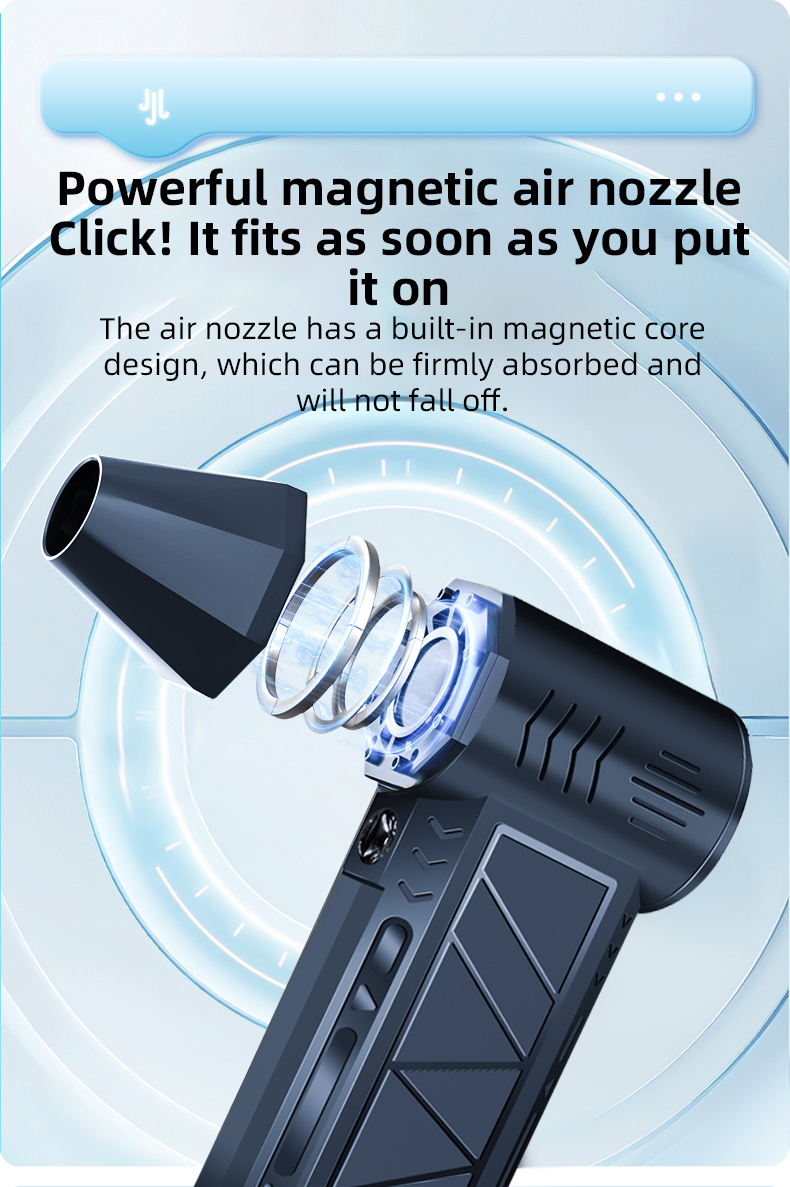 【MY STOCK】Mini Jet Blower 130000 RPM Cordless Jet Hair Dryer Mini Fan ...