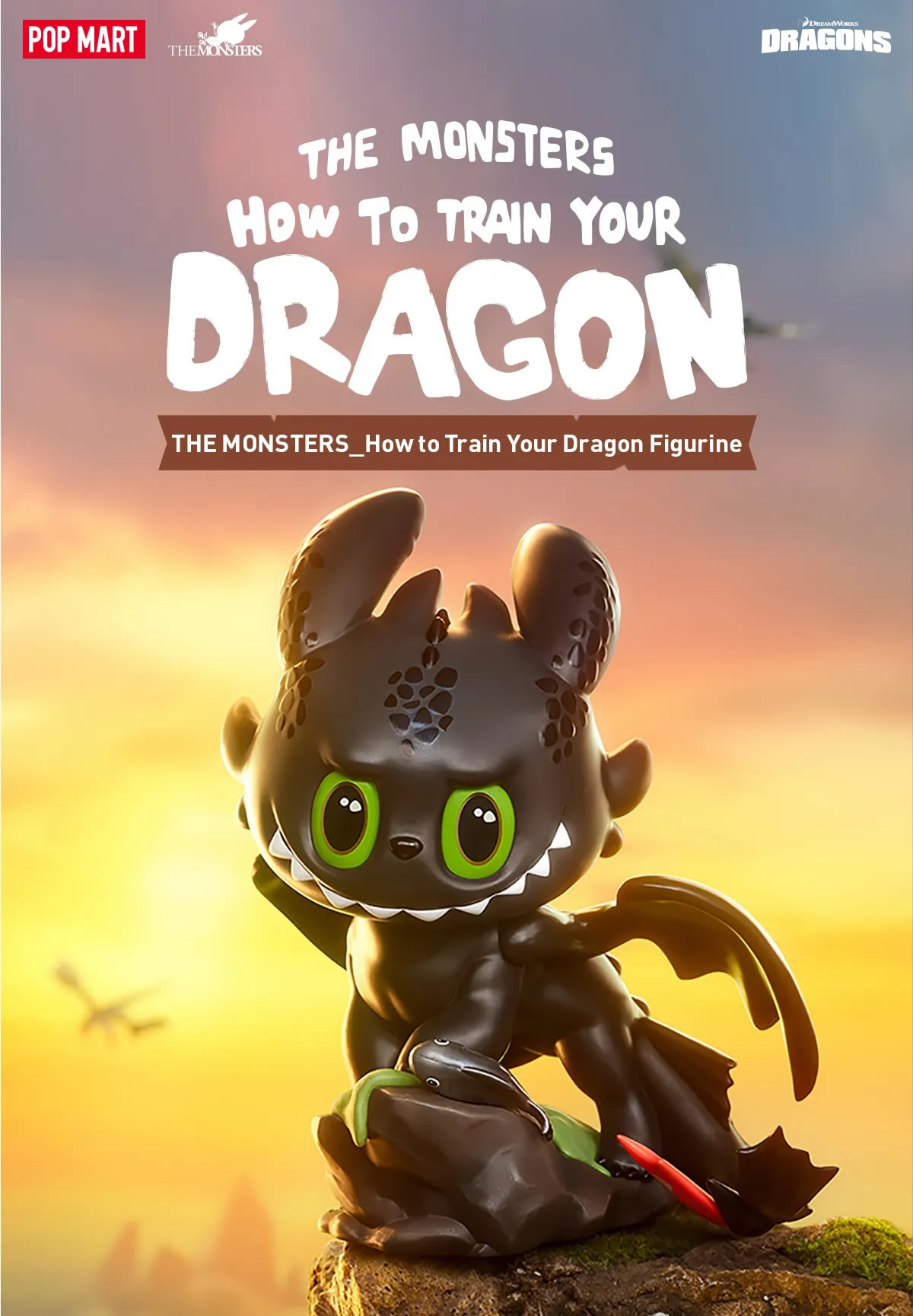 🔥In Stock🔥POP MART The Monsters How to Train Your Dragon Figurine