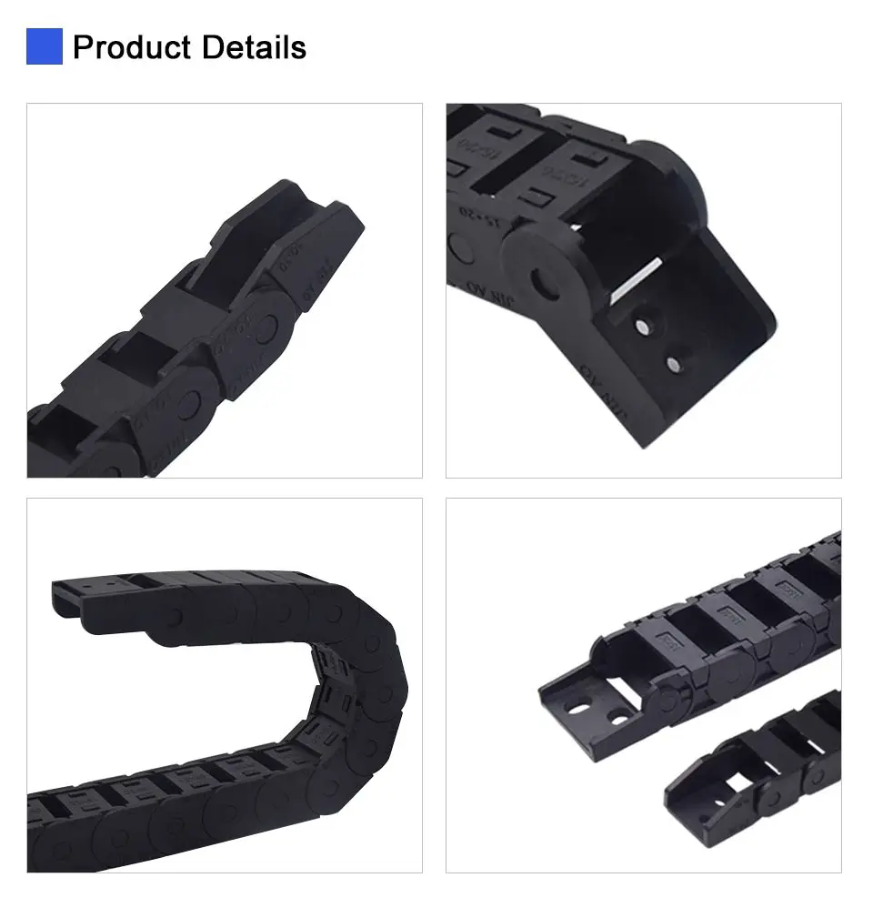 Opening Cable Chain Transmission Bridge Drag Chain 15x20 15x30 18x38mm ...