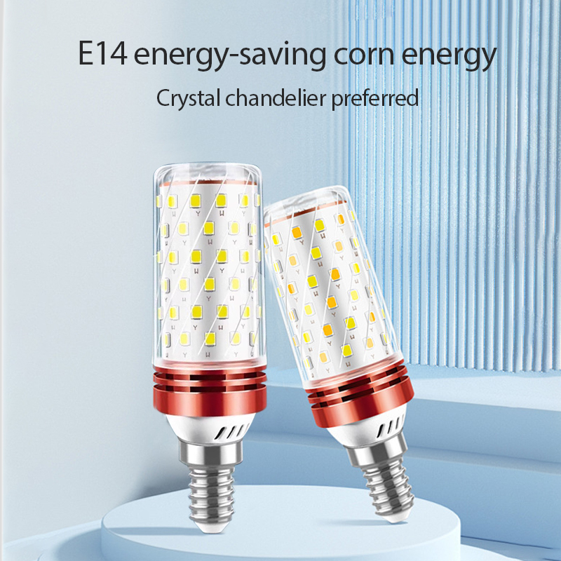 LED bulb E14 small screw corn lamp crystal ceiling chandelier spotlight ...