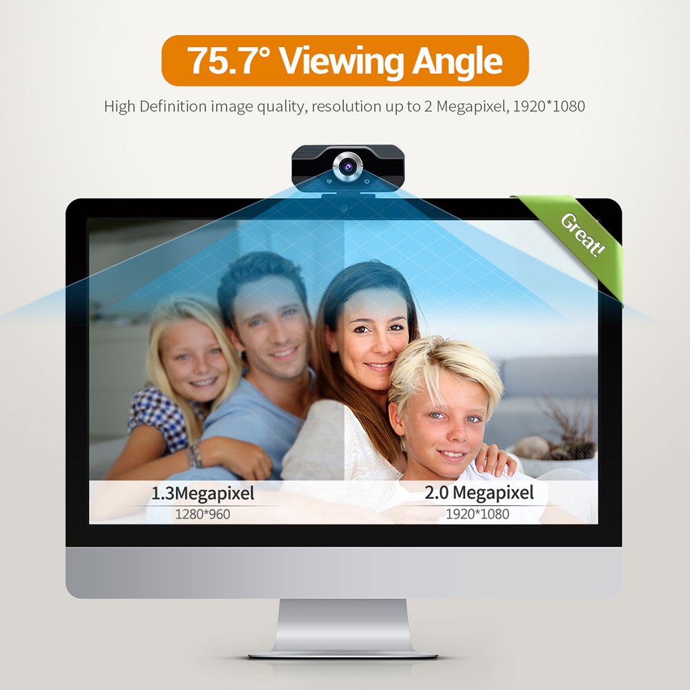 Homeuse Full HD Network Camera 720P/1080p/2k Office Meeting Live Video