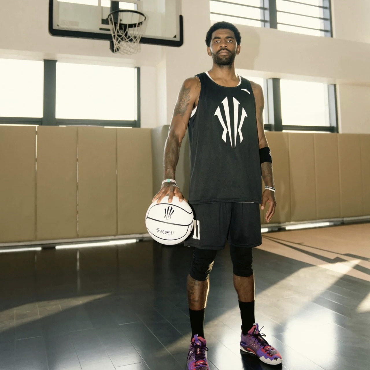 Kyrie Irving ANTA Unisex Basketball Short KAI Sports Jersey Vest Tank Top Purple Black 1724B1118 Shopee Malaysia