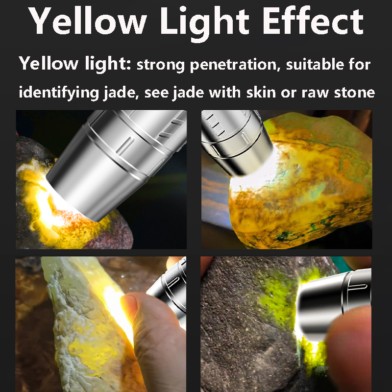 Jade Appraisal Light Detector Lamp Jewelry Identification Torch USB Rechargeable 4 Modes For Diamond I5047025494