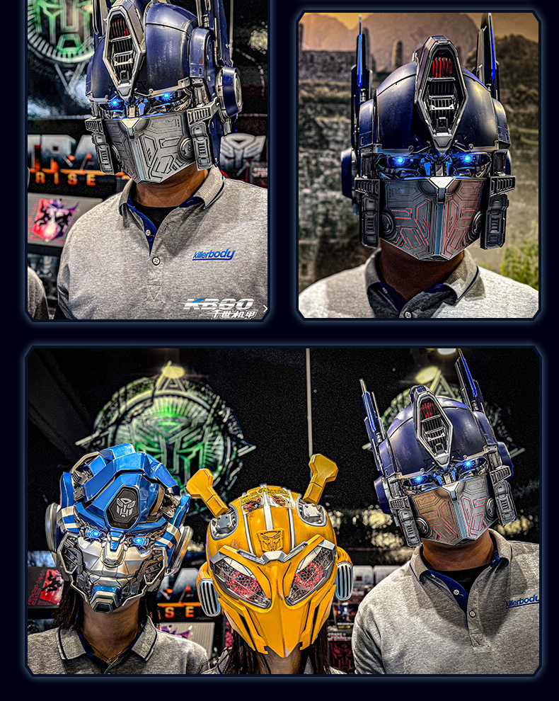 English Voice Control Bumblebee Helmet Killerbody 1:1 Transformer Mask Wearable