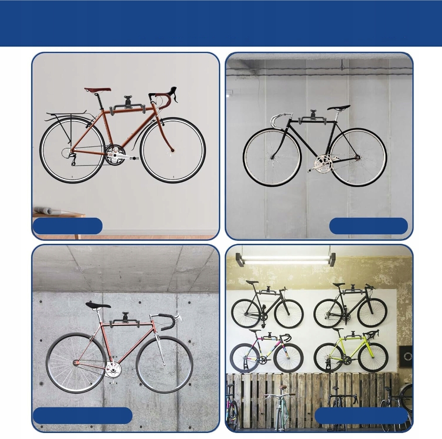 Bike Rack Carbon Steel Wall Stand Bicycle Hanger Rack Hook Cycling Bike ...