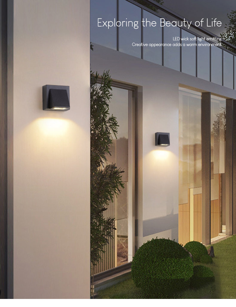 Outdoor Wall Light Waterproof Wall Lamp LED Modern Lighting Up Down ...