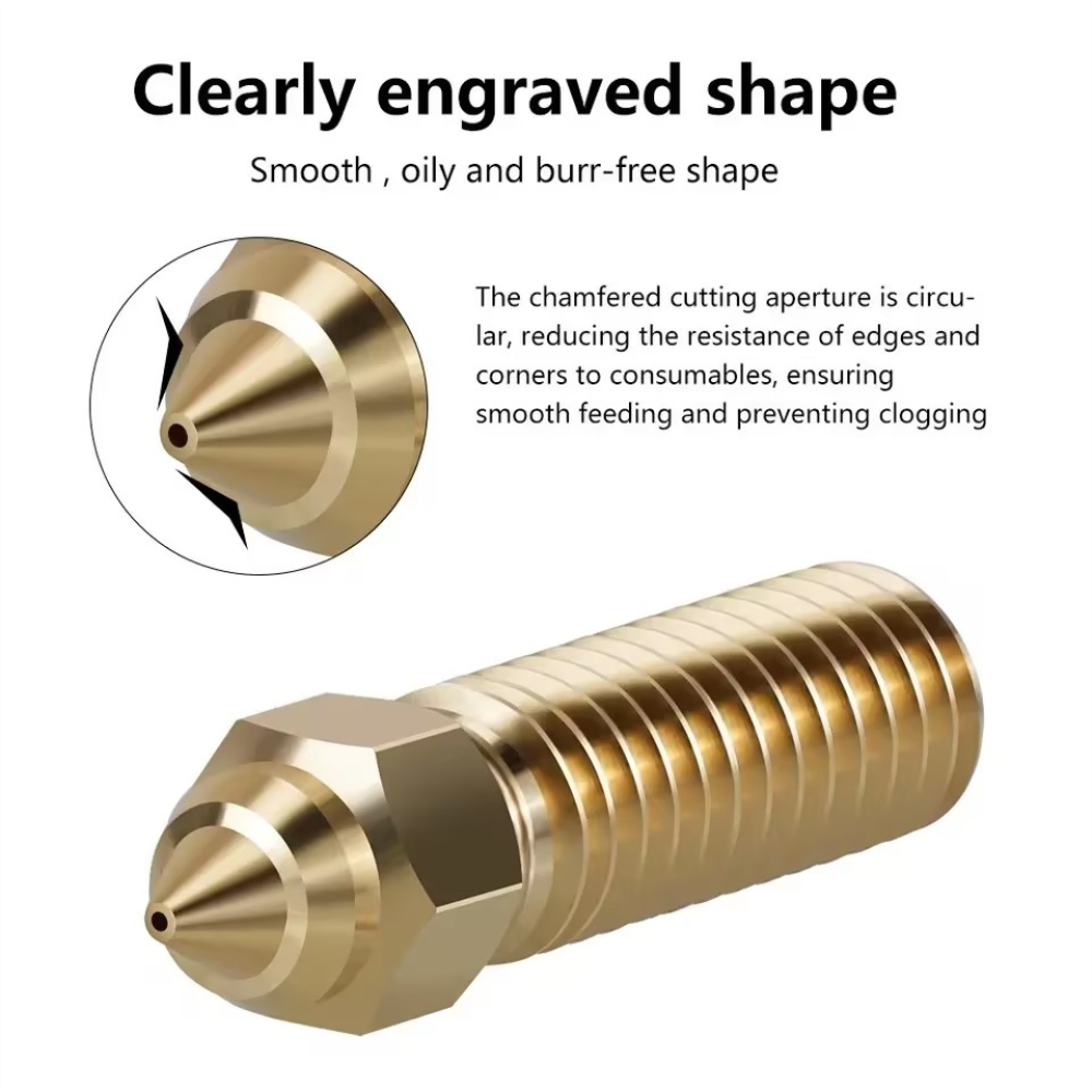 High-speed Volcano Nozzle Brass Copper Plated Hardened Steel For ...