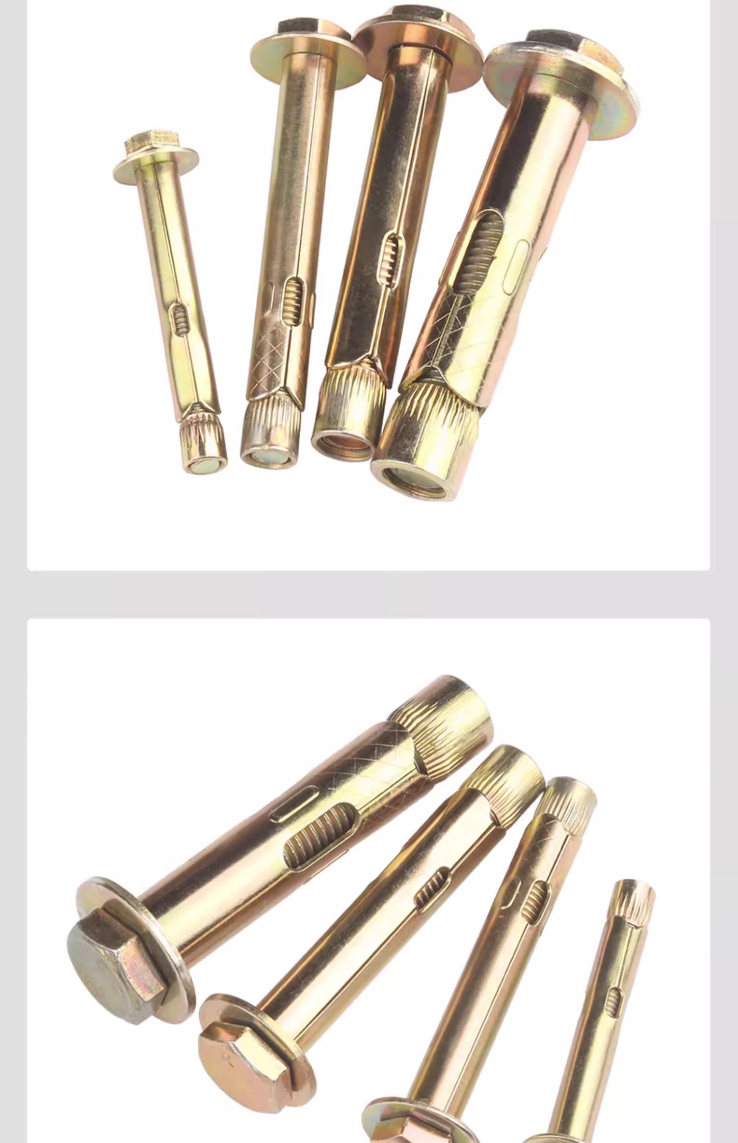 Color zinc hexagonal expansion screw | Built in expansion bolt tube ...