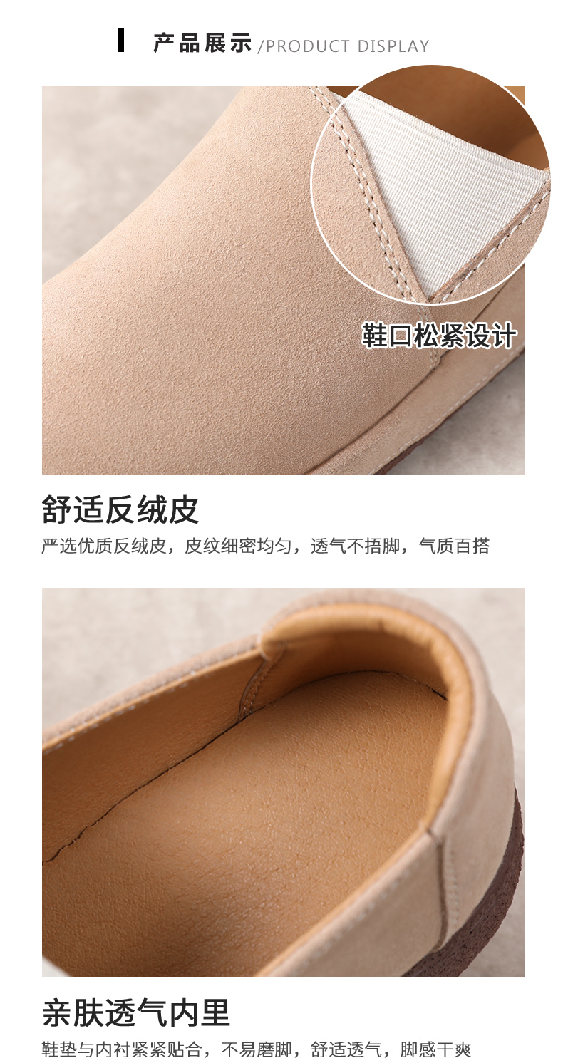 Wedges Shoes For Women Genuine Leather Women Flats Platform Loafers