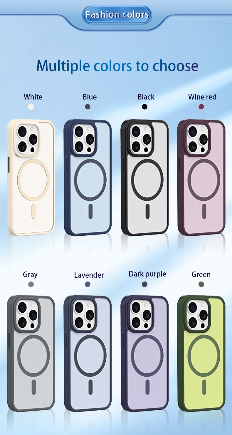 Luxury matte magnetic hard case for iPhone 16 15 14 13 12 11 Pro Max 15 ...