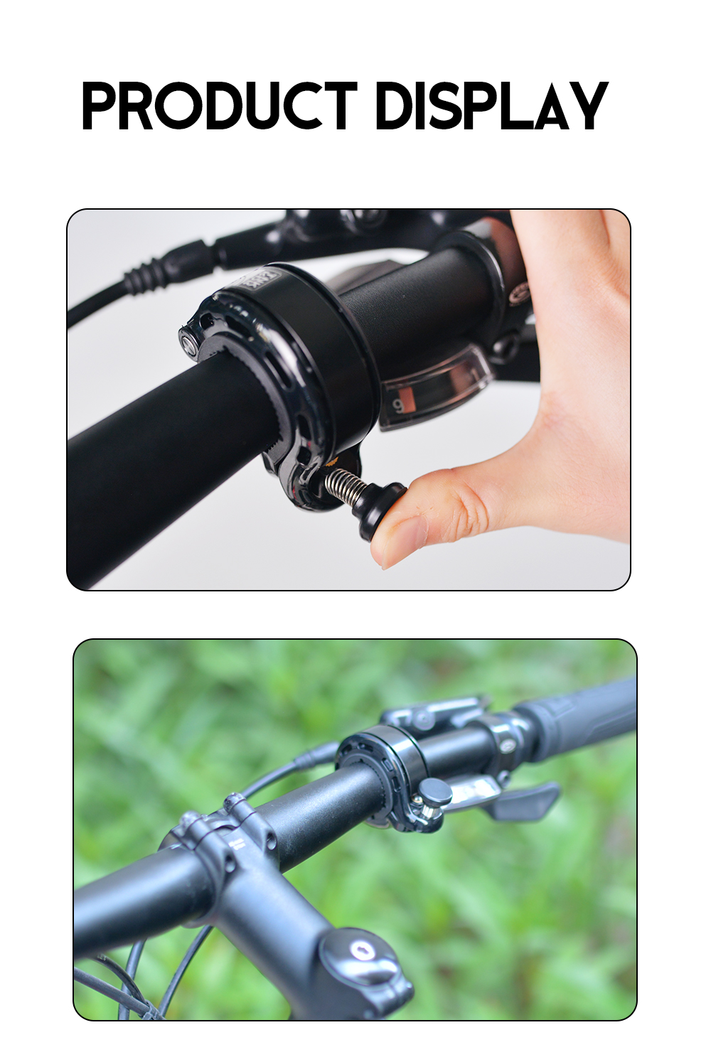 ThinkRider Upgrade Bicycle Bell 110dB Bell Loud Bicycle Horn Innovative ...