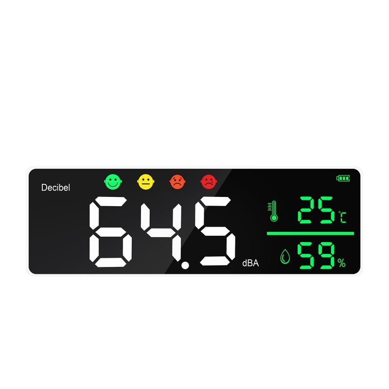 Wall Mounted Hanging Digital Sound Level Meter with Large LCD Display ...