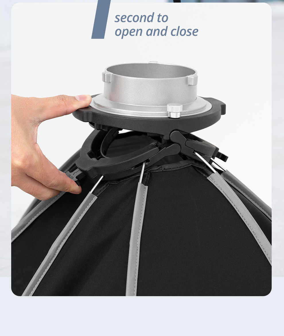 AMBITFUL FS-40cm/60cm/80cm Quick Release Deep Octagonal Softbox with ...