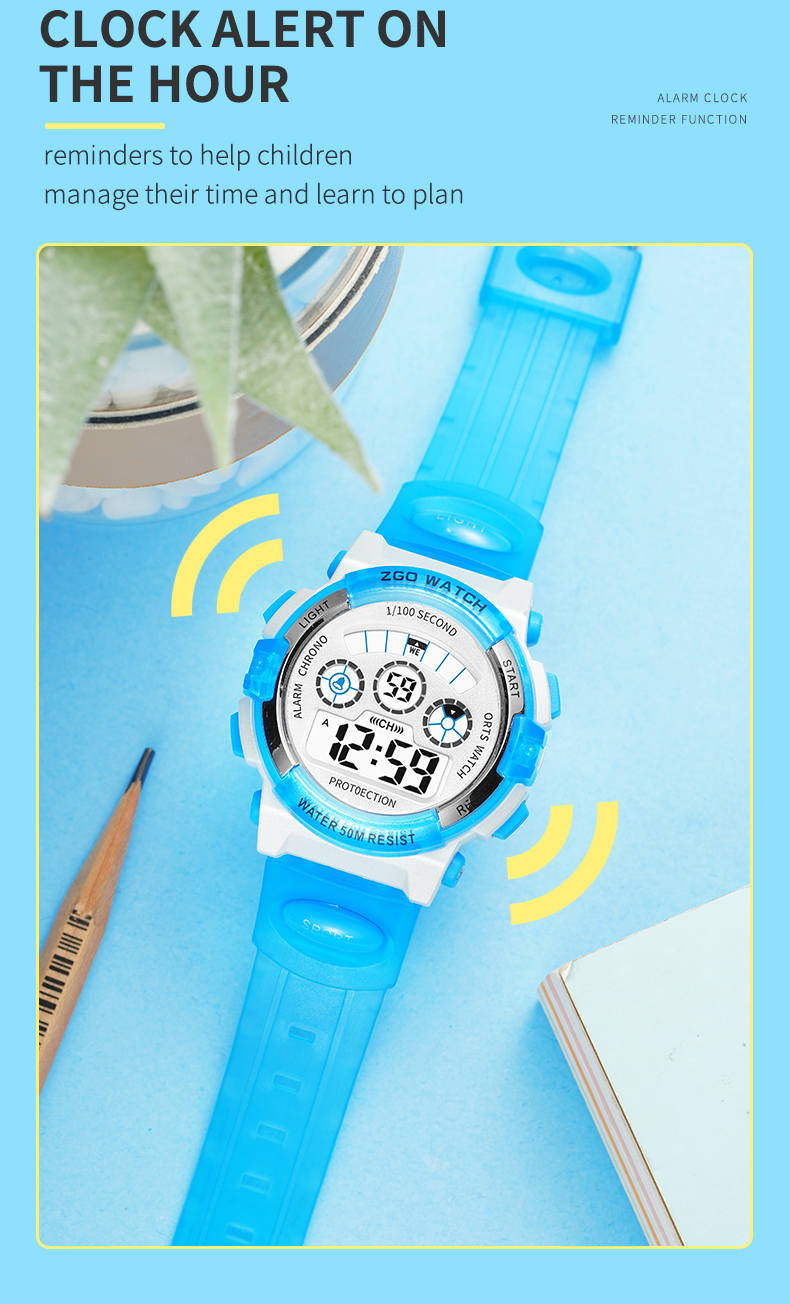 ZGO Jam tangan kanak Watch For Kids Boy Girls Primary School