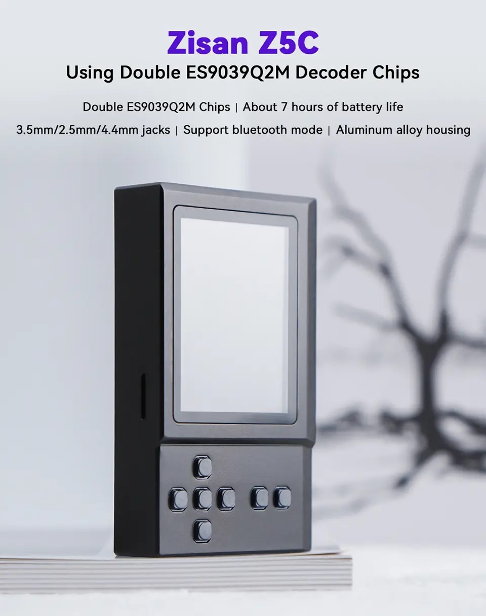 Zishan Zisan Z5c Dual ES9039Q2M HiFi Lossless Digital Music Portable ...