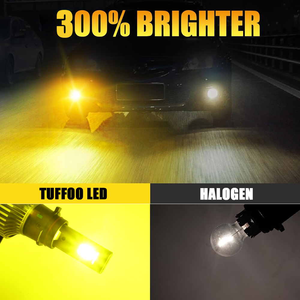 thumbnail image 2 of CHUSYYRAY PSX26W LED Fog Light Bulbs For Chevy Suburban 2015-2020 - 2x 6000K White, 80W, 6000 Lumens 2 of 6
