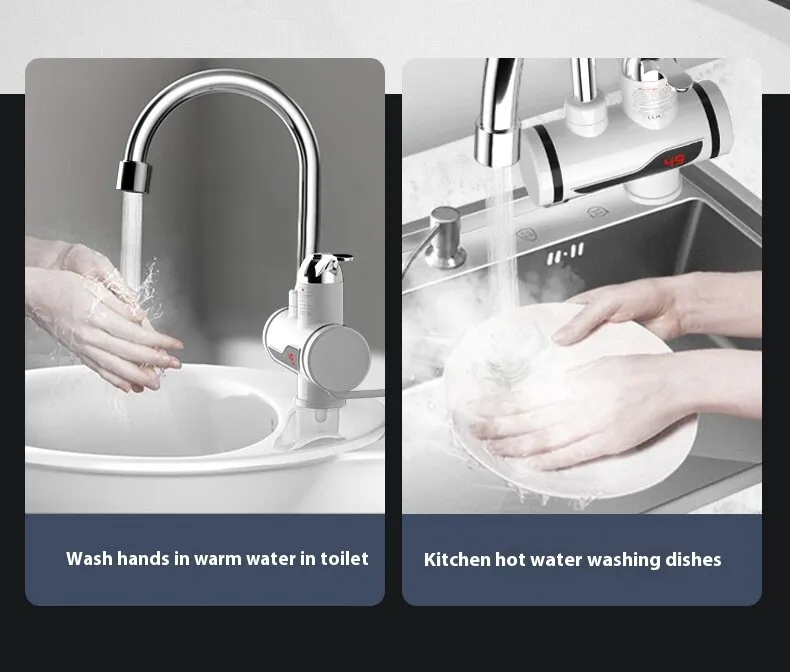 【COD+MY Ready Stock】3000W Kitchen Electric Hot Water Heater Faucet ...