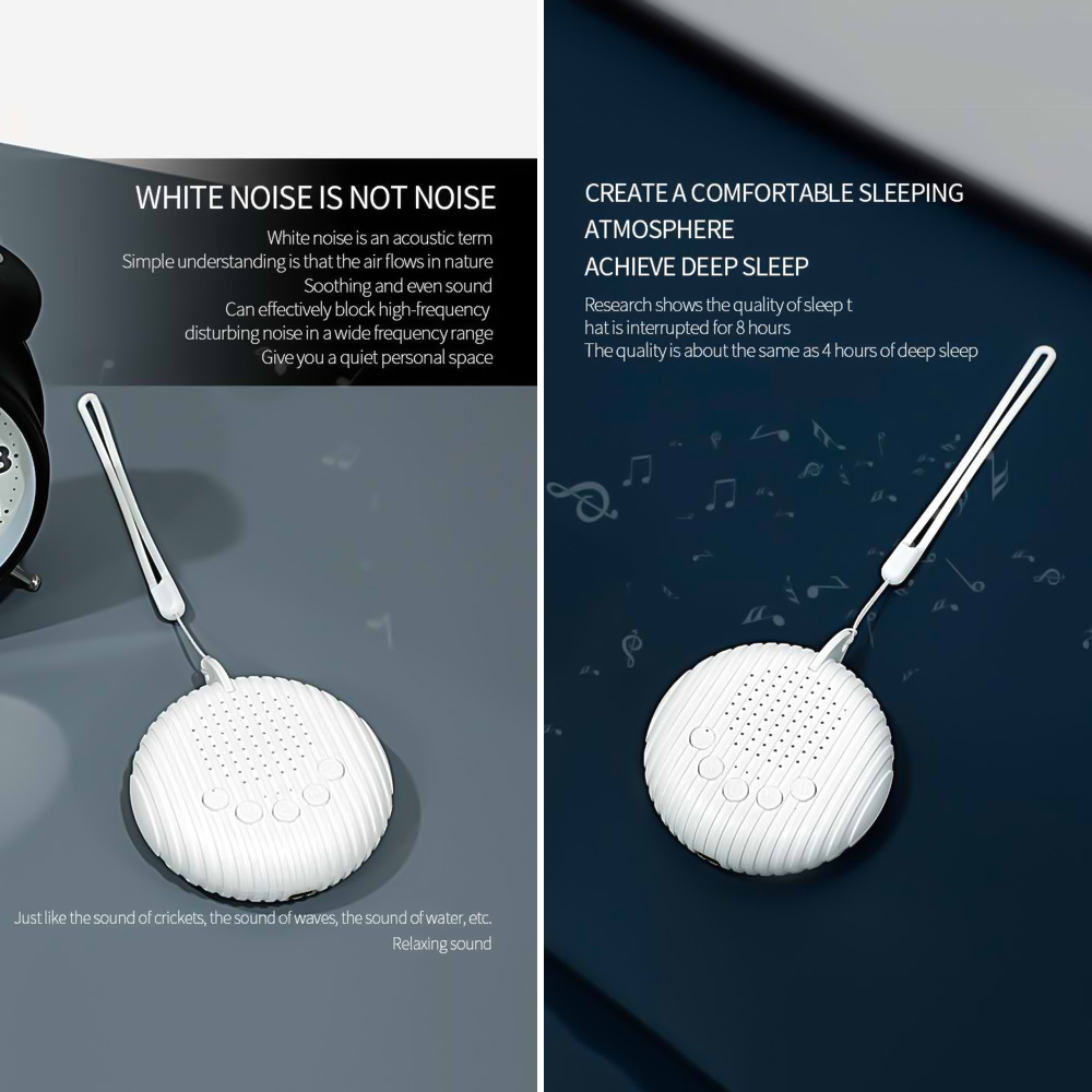 【Ready Stock】Portable Baby Sleep Machine White Noise Sound Machine 10 ...