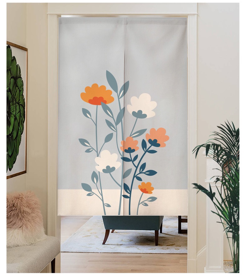 Ins Style Room Door Curtain Long Kitchen Door Curtain for Partition ...