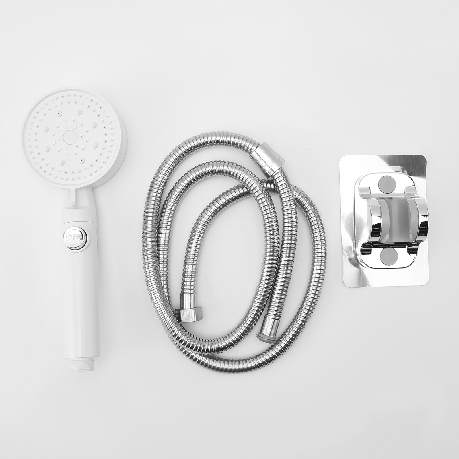 High Pressure Shower Head 5 Mode Adjustable One-key Stop Water Shower ...