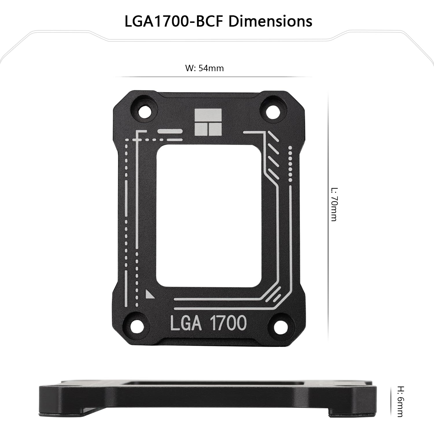 Telaio Di Contatto CPU Per Intel LGA1851 15ª Generazione – Alluminio Per Migliore Dissipazione E Pressione Uniforme