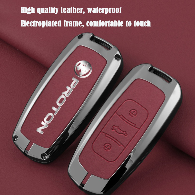 ZLWR New Proton X50 S70 S70 Key Case Aluminum Alloy Leather Key Case ...