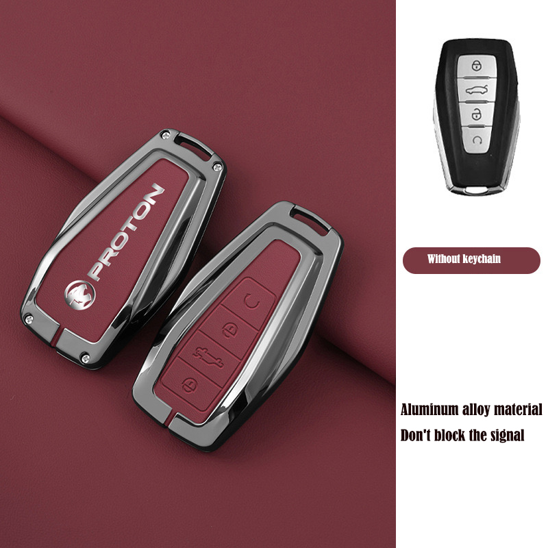 ZLWR New Proton X50 S70 S70 Key Case Aluminum Alloy Leather Key Case ...