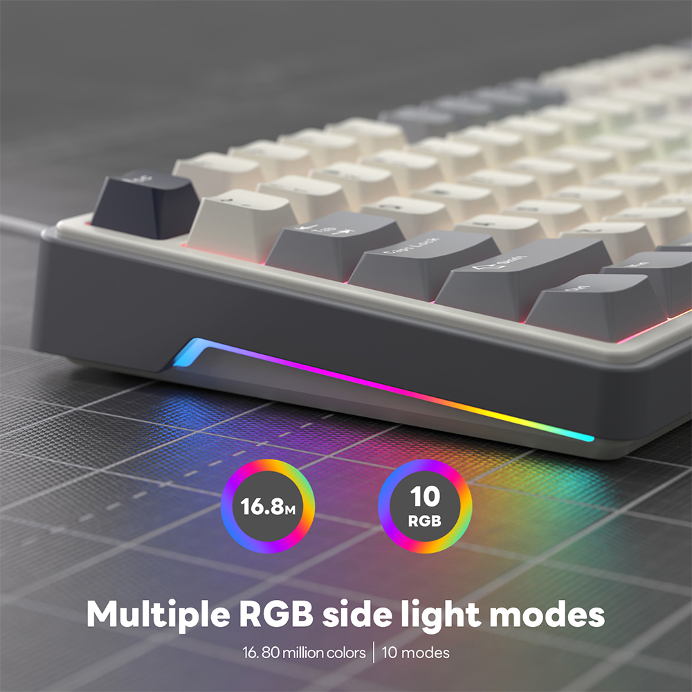 RK ROYAL KLUDGE RKR87 PRO Gasket Wired Mechanical Keyboard | Shopee ...