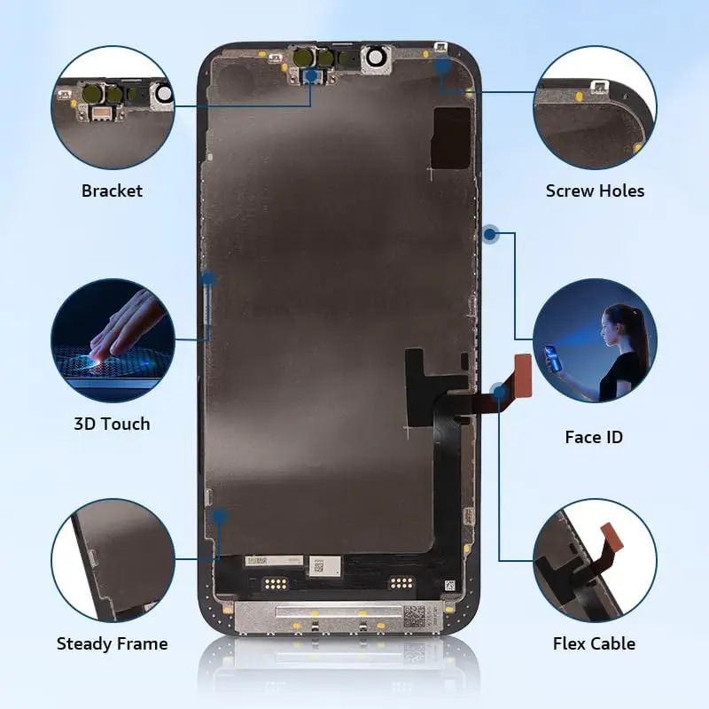 OLED For 13 Pro Max LCD Display Replacement With 3D Touch Screen ...