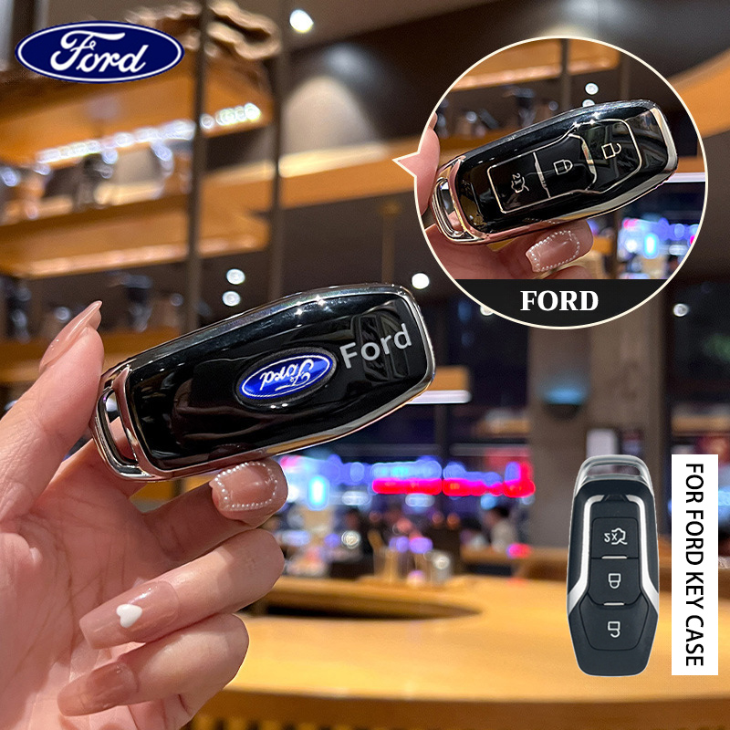 Ford car TPU smart key case Ford ranger xlt car key cover Ford keychain ...