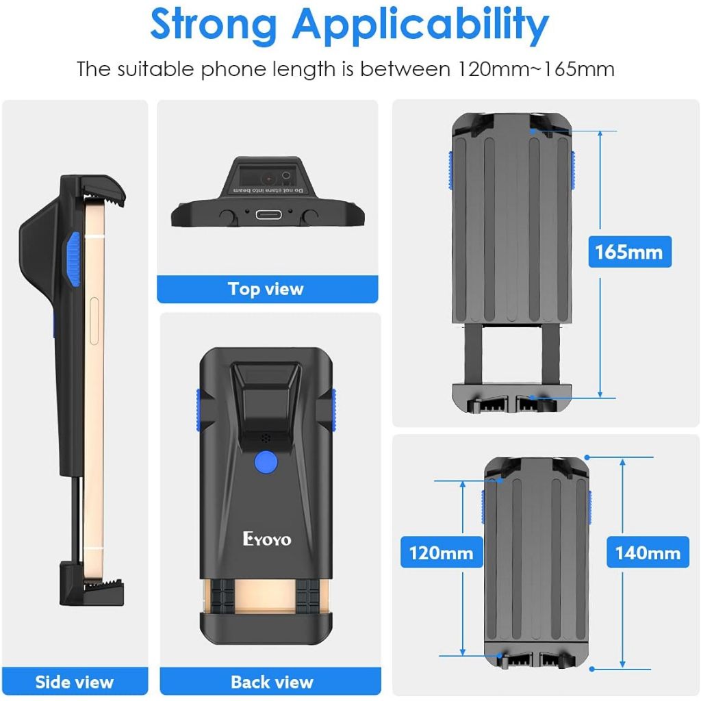 Scanner Codici A Barre Eyoyo 2D/1D Con Supporto - USB, Per PC, POS, Negozi, Librerie