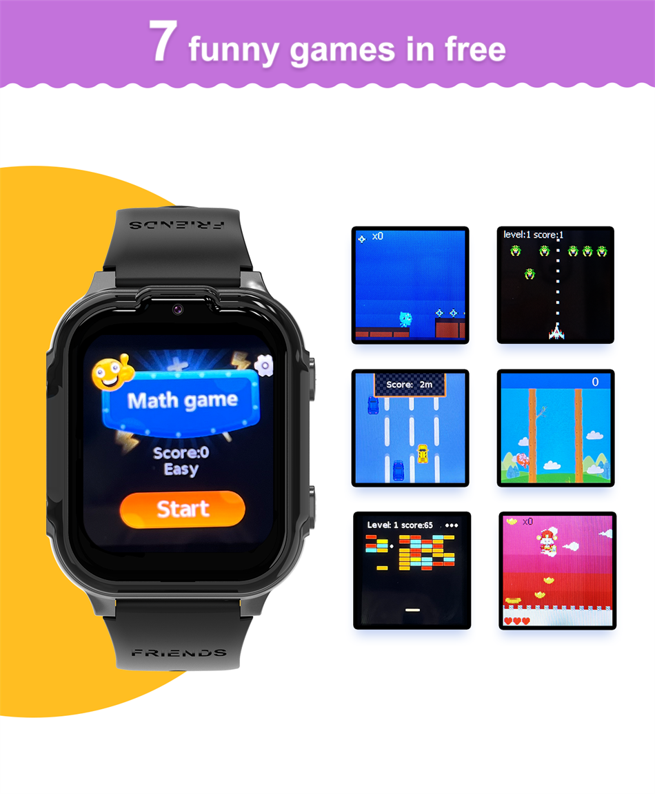 2024 New SIM 4G Kids Smart Watch GPS History Location Display HD Video ...