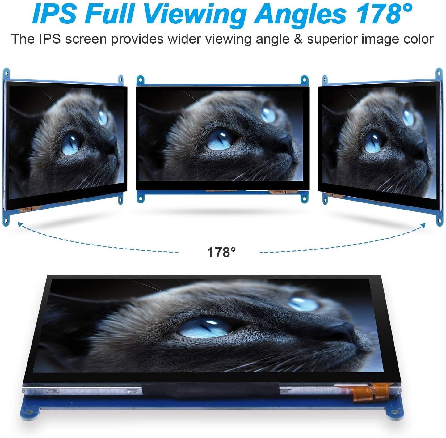 7 Inch LCD DIY HDMI Display Screen 1024x600 Ultra HD Display Screen ...