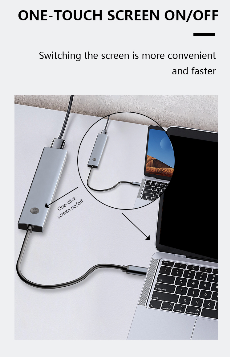 7 in 1 Docking Station with One-Click Screen for Protection Privacy ...