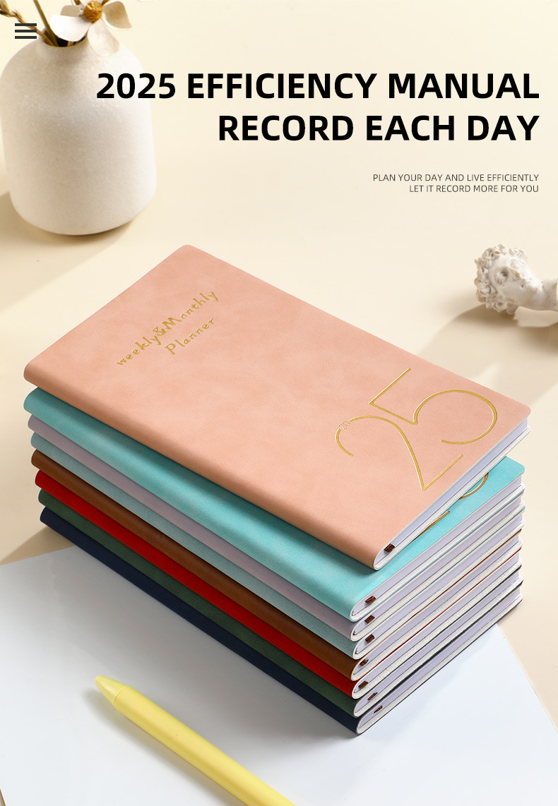 Ashley 2025 Portable Pocket Planner Notebook Monthly/Weekly Schedule ...