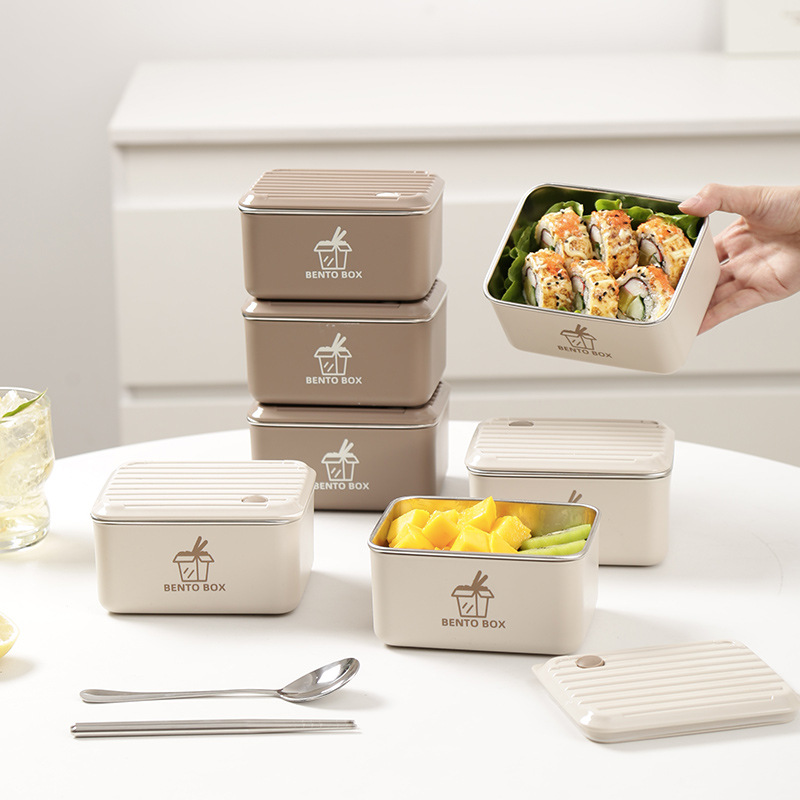 Portable Multi Layers Stainless Steel 304 Thermal Lunch Box With