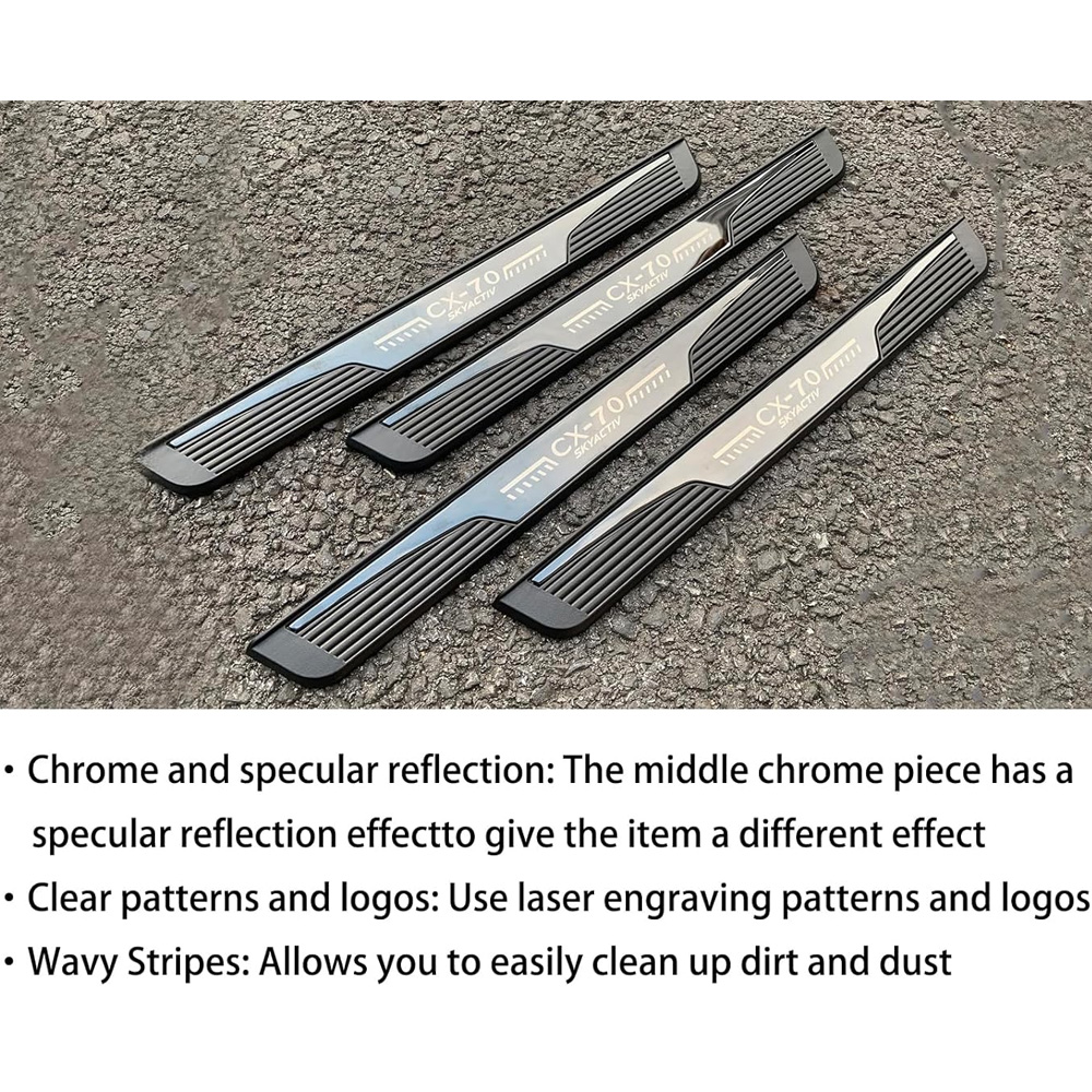 Door Sill Protector For Mazda CX70 CX-70 2022 2023 2024 2025...