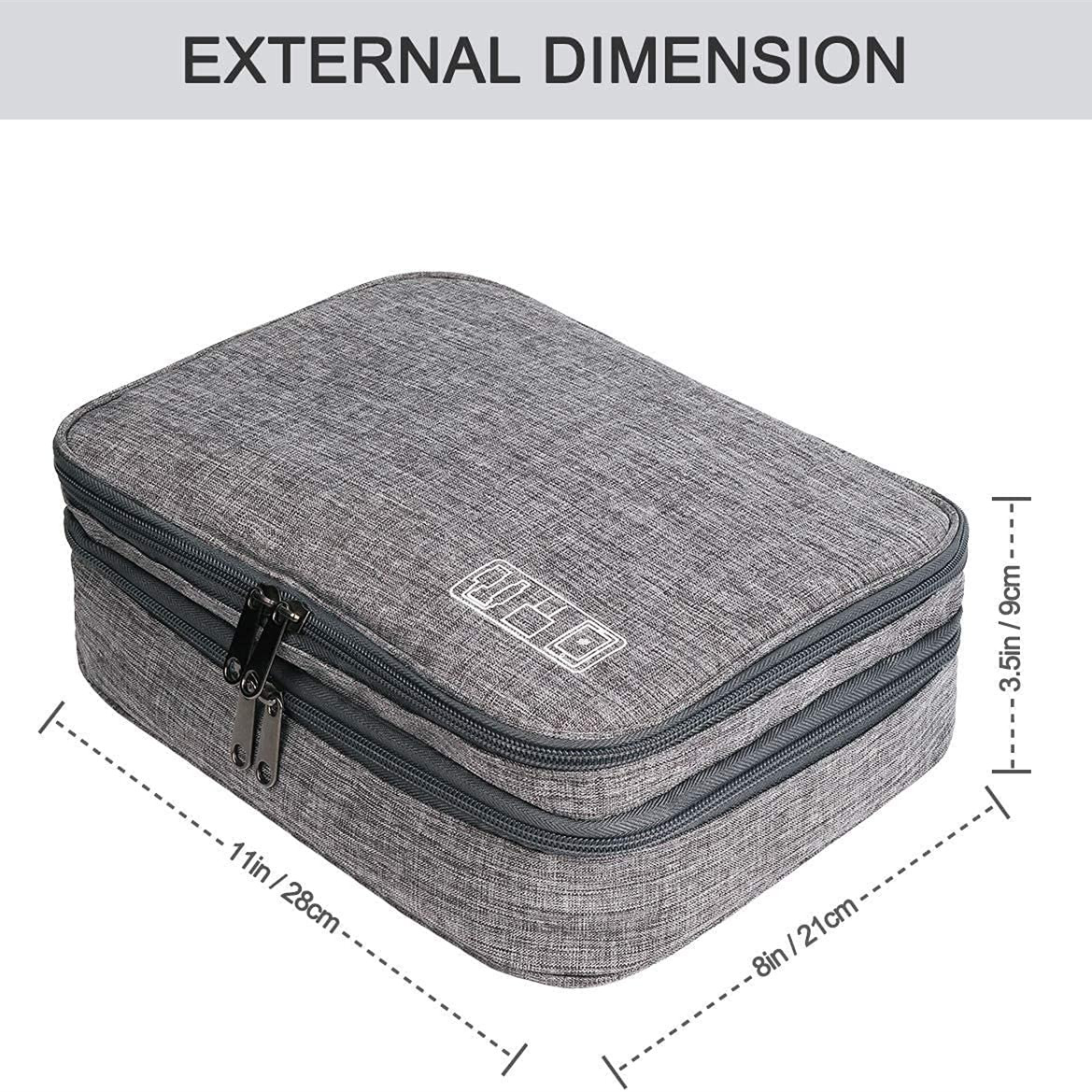 Waterproof Data Cables Storage Bag Unisex Digitals Electronics Case ...