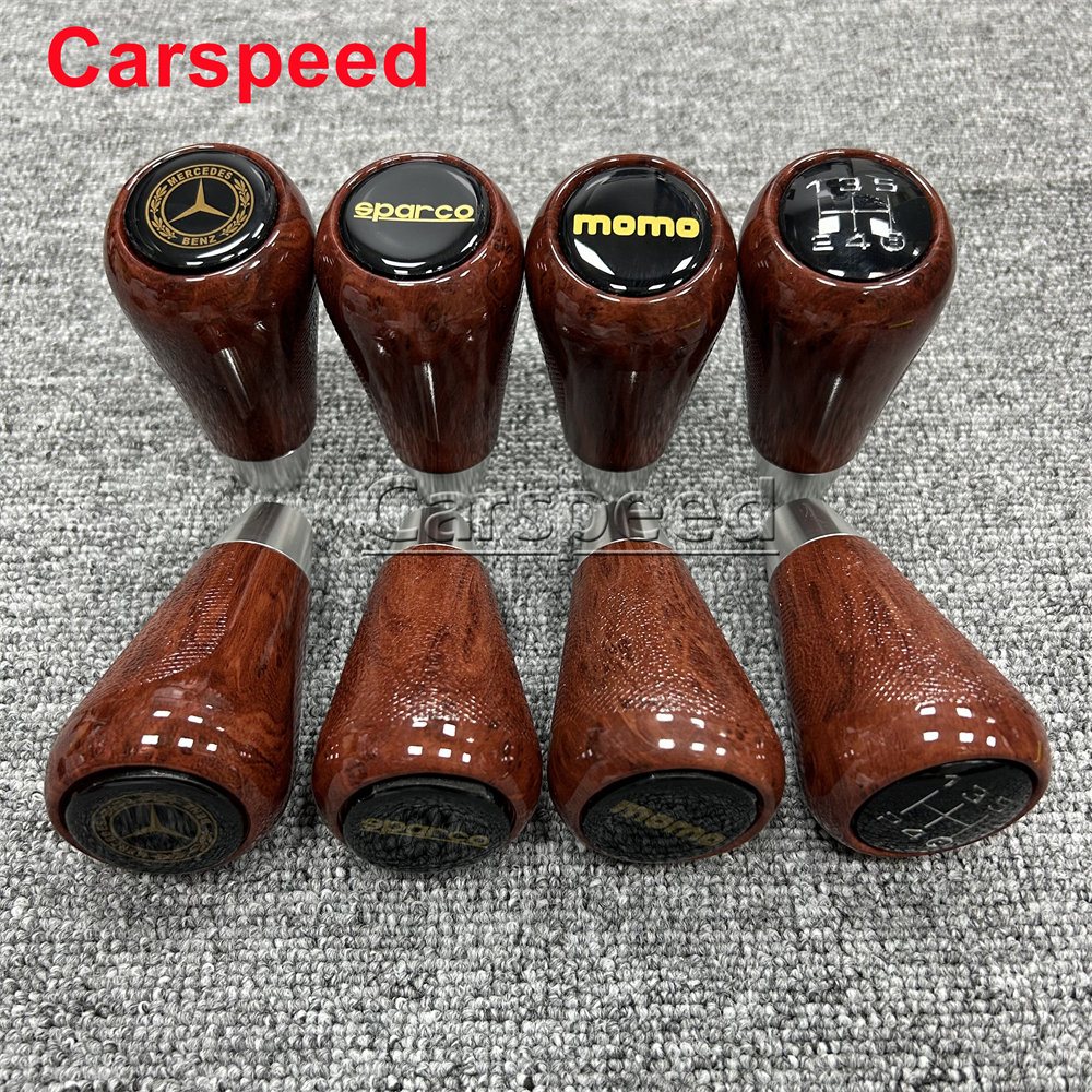 Universal Carbon Fiber Look Ball Aluminum Automatic Gear Shift Knob | Black | BRIDE Style