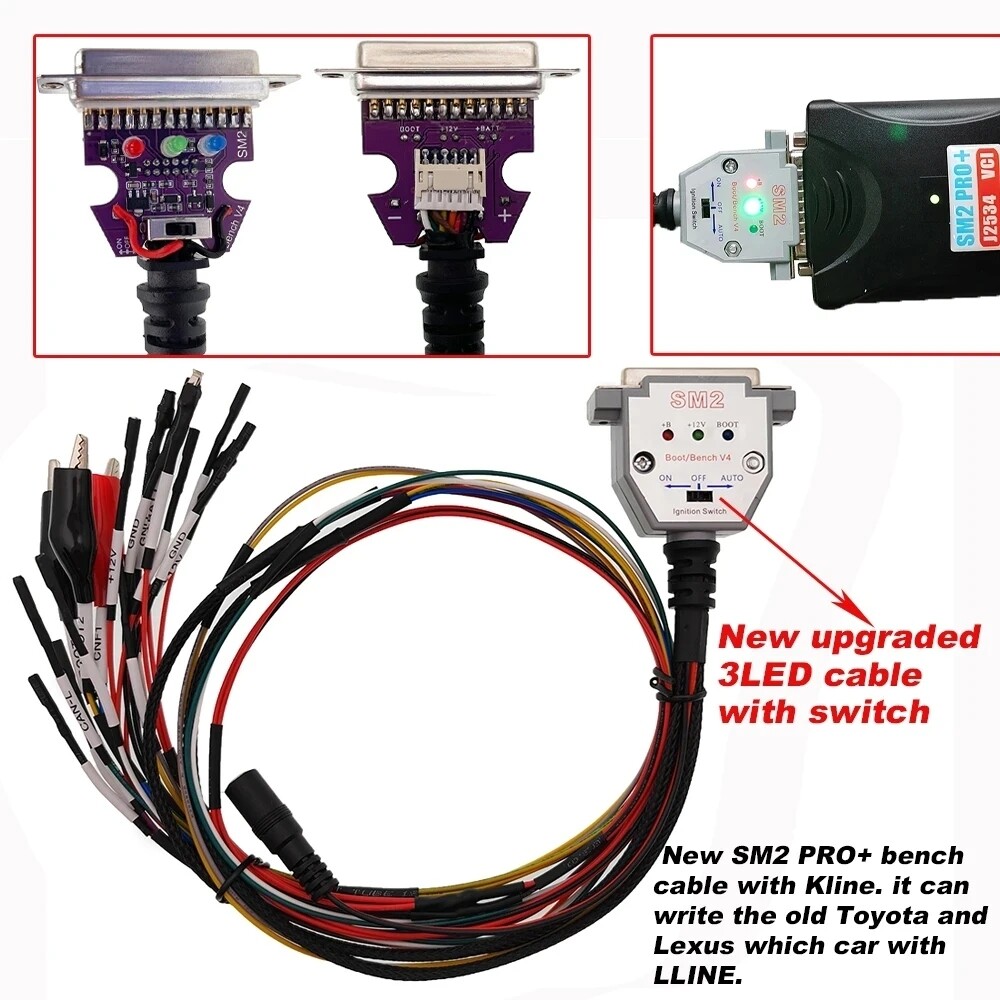 New Original SM2 Pro+J2534 VCI ECU Programmer Read&Write ECU PCM 67 IN ...