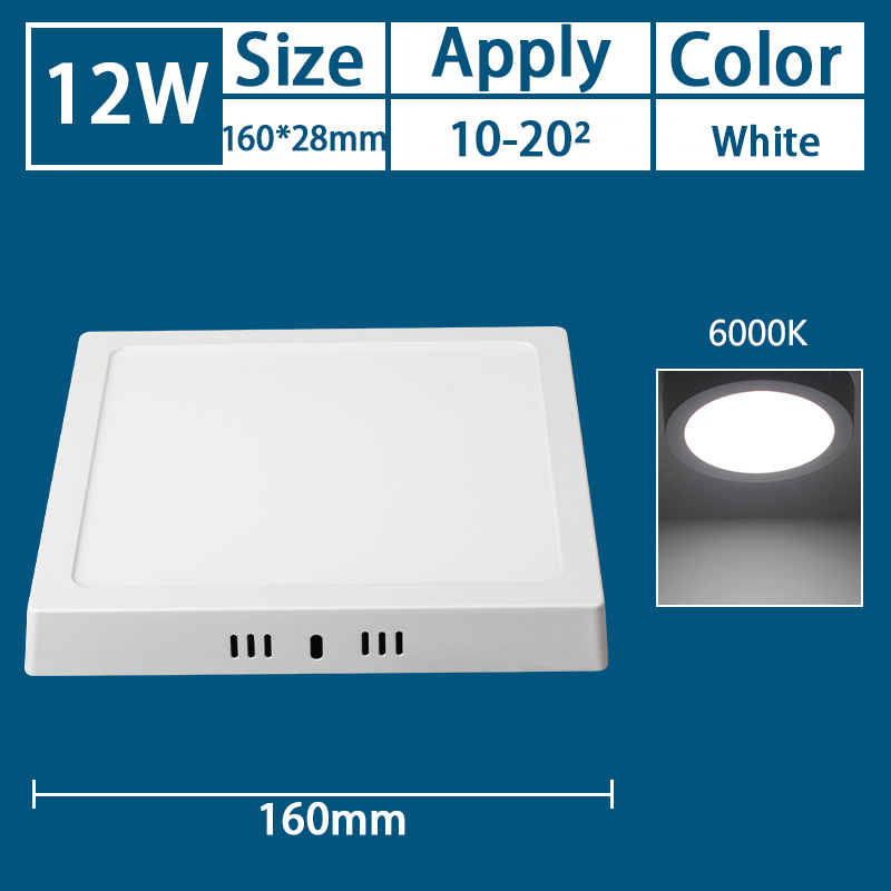 LED Surface Light LED Surface Downlight 6W/12W/18W Square Lampu Ceiling ...