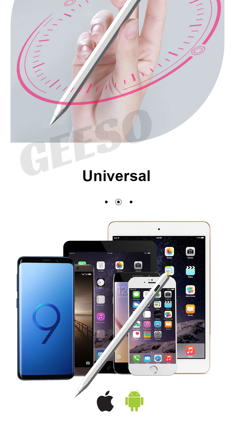 GEESO Universal Stylus Pen Capacitive Stylus For Android Pad Pro 11 12. ...