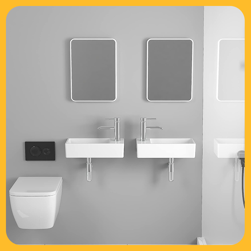 Wall Hung Wash Basin Bathroom sink miniature ceramic washbasinmodern ...